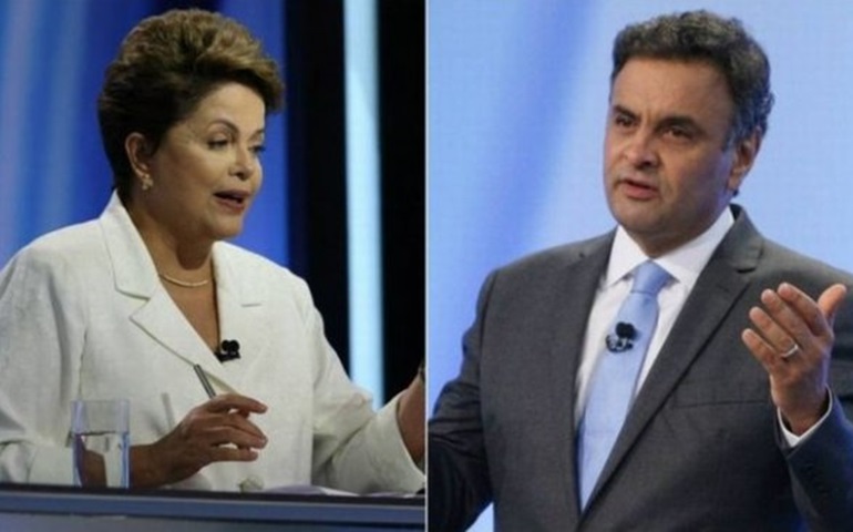 Dilma e Aécio respondem a indecisos e mantêm acusações no debate final