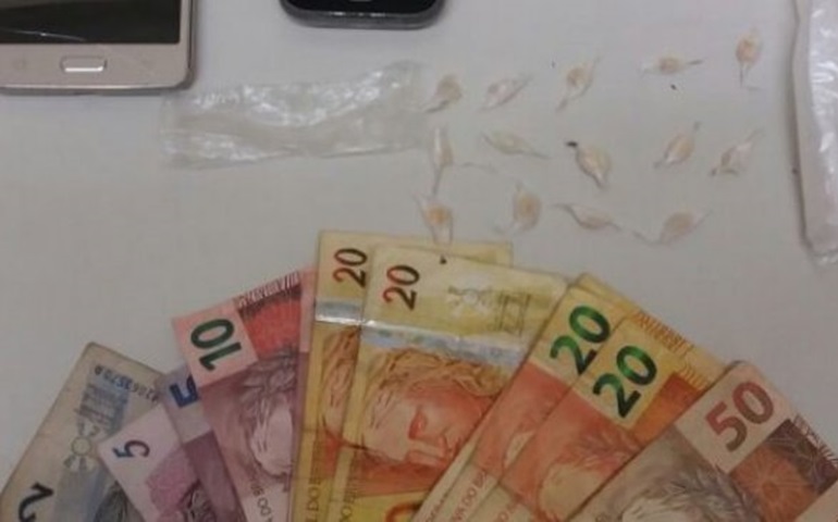 POLÍCIA MILITAR PRENDE CASAL POR TRÁFICO DE DROGAS