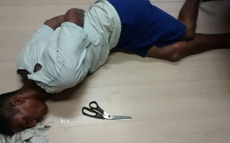 Ladrão tenta agredir policiais com uma tesoura e acaba preso em Botucatu